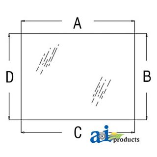 70573643 - Glass, Rear