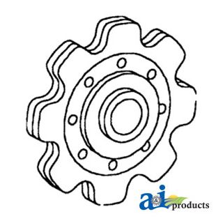 70595084 - Sprocket, Lower Gathering Idler
