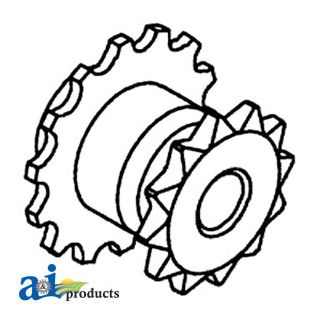 71193821 - Sprocket w/ Threaded Bore, Fan Shaft