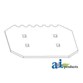71357953 - Blade, Impeller Processor-1 Side Serrated, Combine
