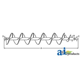71426614 - Auger; Bin Loading Extended Wear