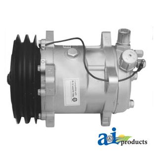 72504984 - Compressor, New, Sanden w/ Clutch (4643)