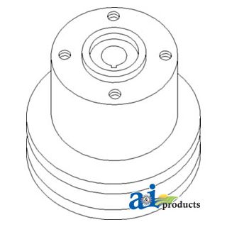 737636M1 - Pulley, Water Pump (Single Groove)