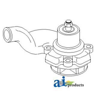 743065M91 - Water Pump w/o Pulley
