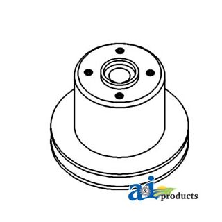 746727M1 - Pulley, Water Pump (Single Groove)
