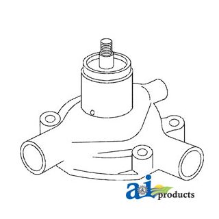 747597M91 - Water Pump w/o Pulley