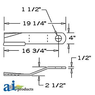 7828BH - Blade, Rotary Cutter, CCW, Lift