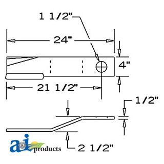 78495BH - Blade, Rotary Cutter, CCW, Lift