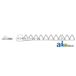 800-203 - 7', Black 14ga under serrated, Riveted