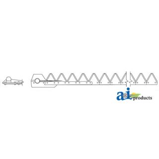 801-298 - 9', Black 12ga under serrated, Bolt-On