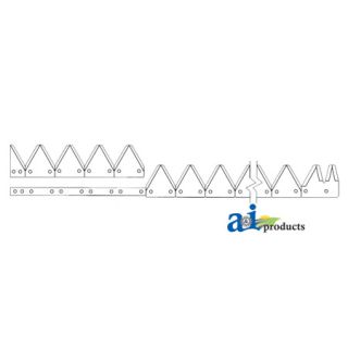 801-351 - 12', Black 12ga top serrated, Bolt-On