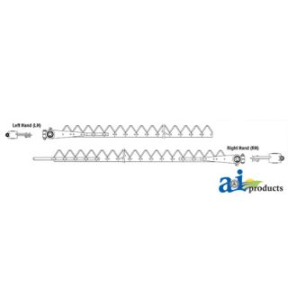 801-432 - 10' (RH), Chrome 11ga Top Serrated, Bolt-On