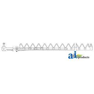 801-848 - 14', Chrome 11ga top serrated, Bolt-On