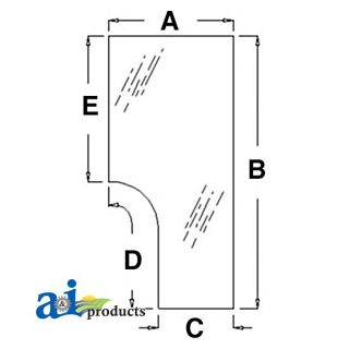 82000396 - Glass, Door (LH)