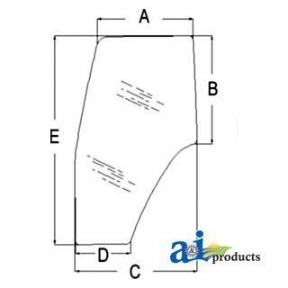 82036000 - Glass, Door (RH)