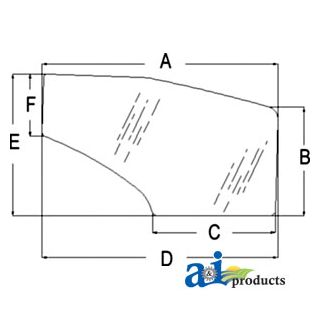 82036001 - Glass, Door (LH)
