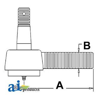 825695M91 - Drag Link End, Front
