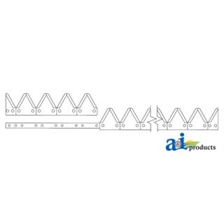 830-564 - 21', Chrome 12ga big tooth, Riveted