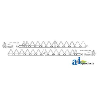 831-462 - 8' (RH), Chrome 11ga big tooth, Bolt-On
