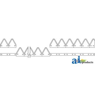831-839 - 7' (LH), Black 11ga top serrated, Bolt-On