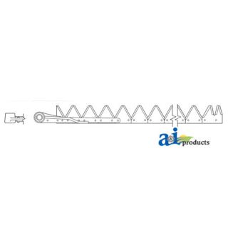 831-865 - 9', Black 11ga top serrated, Bolt-On