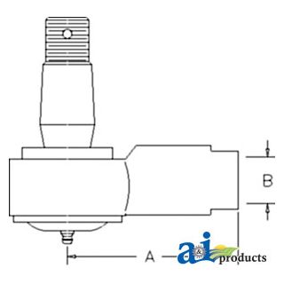 84814042 - Cylinder End; Steering