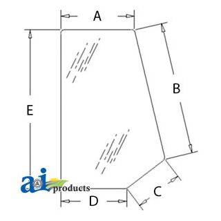 85801628 - Glass, Rear, Side (RH/LH)