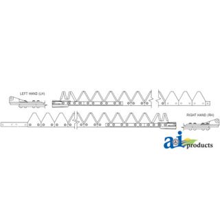 861-512 - 7' (RH), Black 11ga top serrated, Bolt-On