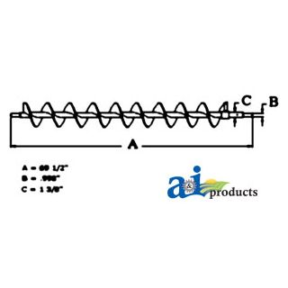 86501034 - Auger, Clean Grain, Lower