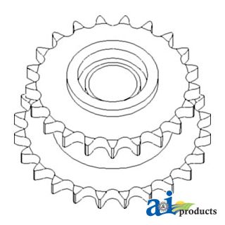 87283922 - Sprocket Assy.; Auger Drive