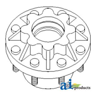87307671 - Hub, Rear Axle