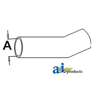 890195M1 - Radiator Hose, Upper