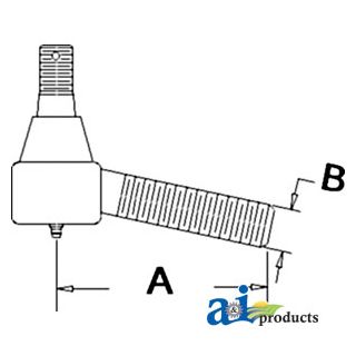 893607M91 - Drag Link End, Rear