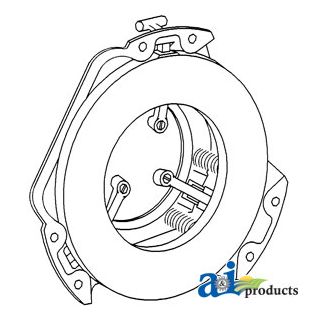 8N7563 - Pressure Plate: 9", 3 lever, 6 spring, flat flywheel