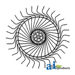 90095347 - Rake Wheel Complete, (RH)