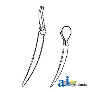 91C366 - Combine reel flex tine