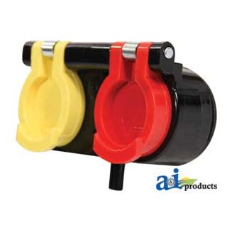 9507-4-1H - Female Automatic Dust Cap, 2 pack