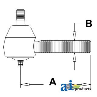 957E3290B - Drag Link End, Front