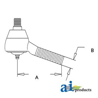 957E3307B - Drag Link End, Rear
