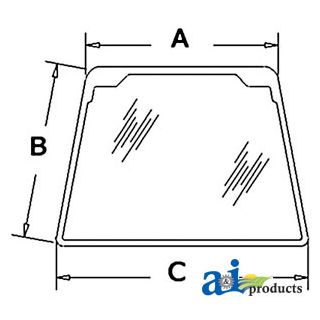 97290C1 - Glass, Windshield, Front