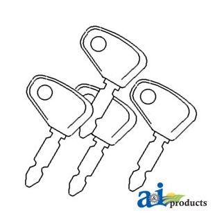 98800177 - Key, Ignition (4/ set)