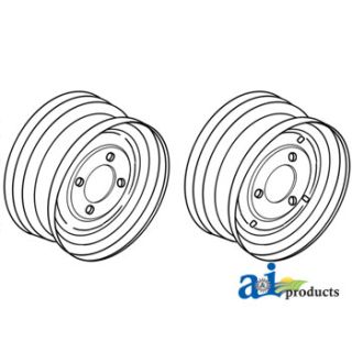 98A1586 - Rim, Front Wheel 8" x 15" 6 Lug