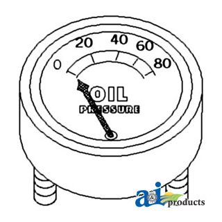 9N9273A - Gauge, Oil Pressure (50 lb)