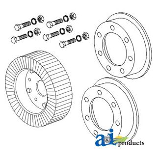 AC27 - Wheel, 4" X 8" Tail Rim Assembly