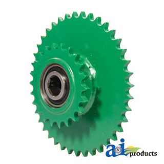 AE51818 - Sprocket, Mega Wide Pickup; Idler W/ Bearings, Double, 40/22 Teeth