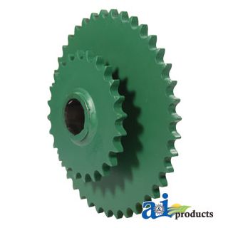 AE54302 - Sprocket, Double; Lower Drive Roller, 40/24 Tooth