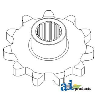 AH101339 - Sprocket, RH Gathering Chain Drive
