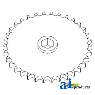 AH111501 - Sprocket, Row Unit; 34 Tooth / 60 Chain