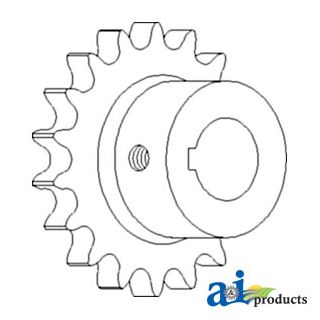 AH121047 - Sprocket Assy, Lower Tailings Auger