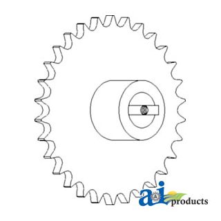 AH126008 - Sprocket, Upper Tailings Auger Housing